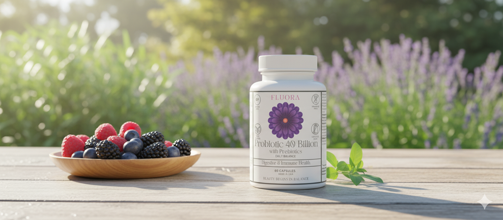 Fluora Daily Probiotic For Women - Gut Health & Immunity Support