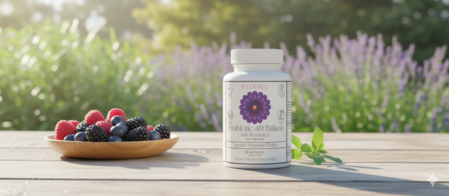 Fluora Daily Probiotic For Women - Gut Health & Immunity Support